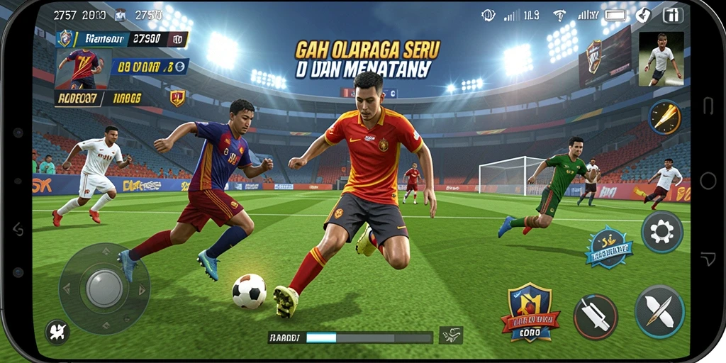 Tampilan gameplay 2757 yang menegangkan dan penuh aksi olahraga.