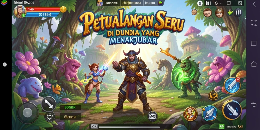 Menampilkan gameplay seru dari 34R saat menjelajah dunia petualangan.