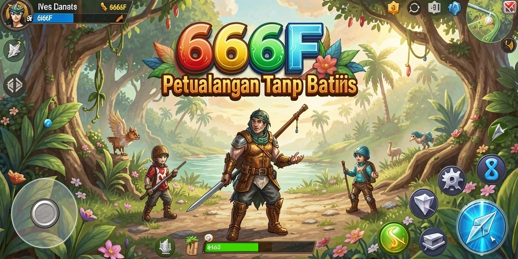 Screenshot gameplay 666F menunjukkan aksi mendebarkan petualangan.