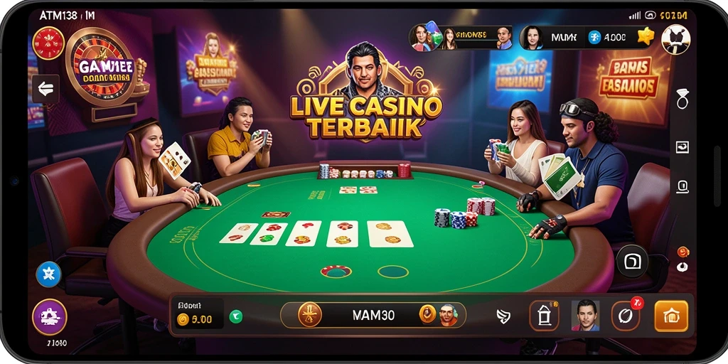 Gameplay Live Casino yang mendebarkan dan interaktif di ATM138.