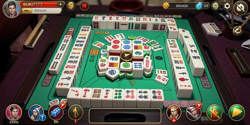 Tampilan gameplay BUKIT777 yang menampilkan keseruan Mahjong.