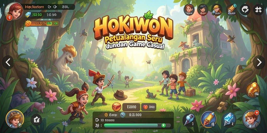 Tampilan menakjubkan dari gameplay HOKIWON yang seru.