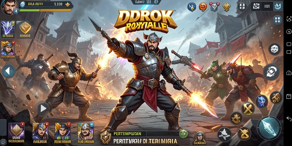 Gameplay seru dalam IDROK dengan aksi Battle Royale menegangkan.
