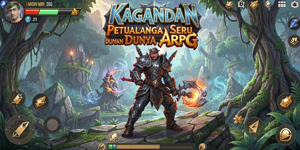 Tampilan screenshot KAGANDAN menampilkan aksi pertarungan seru di arena.