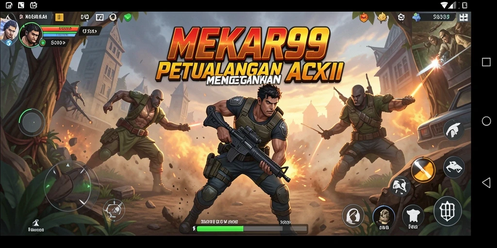 Tampilan menakjubkan dari gameplay aksi MEKAR99.