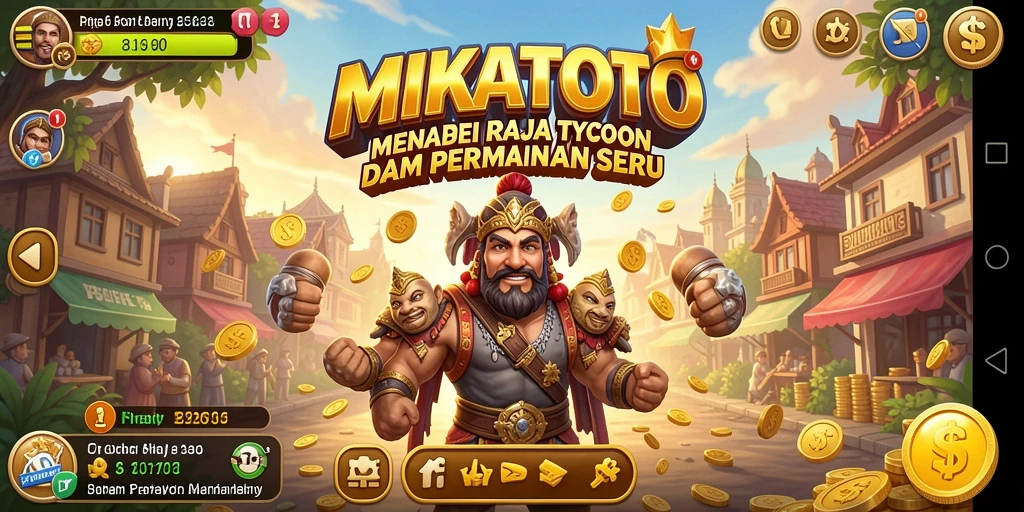 Tampilan gameplay MIKATOTO yang menegangkan dalam mengelola bisnis.
