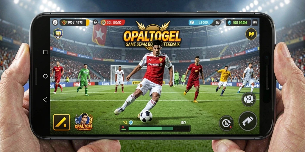 Screenshot OPALTOGEL menunjukkan permainan sepak bola yang mendebarkan.