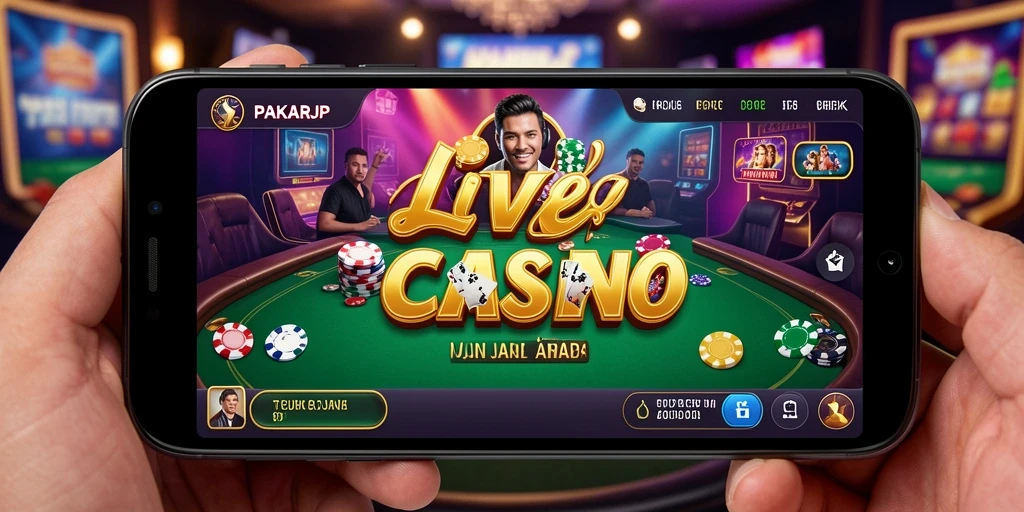 Tampilan gameplay PAKARJP yang memukau dengan dealer langsung dalam aksi.