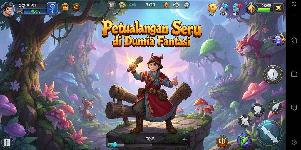 Tampilan permainan <strong>QQRP</strong> yang seru dan menarik dengan berbagai petualangan.