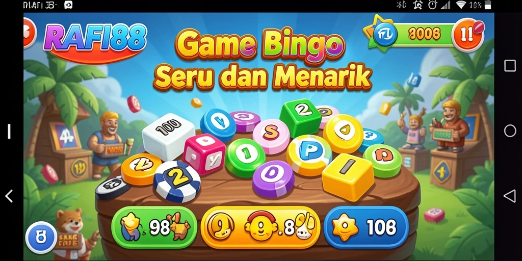 Tampilan gameplay Bingo yang seru di RAFI88.