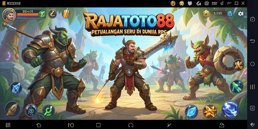 Tampilan gameplay aktif di RAJATOTO88, menampilkan pertarungan epik dan karakter yang dinamis.