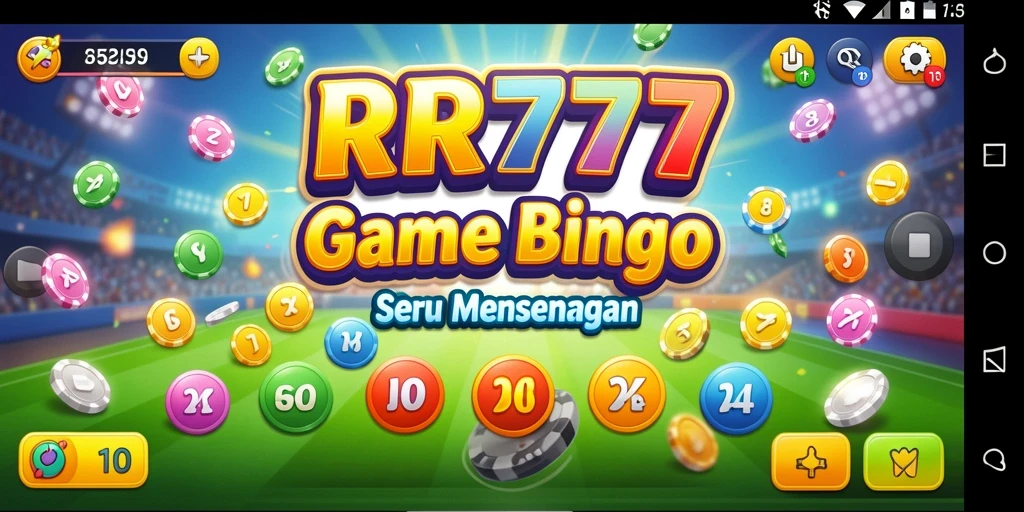 Tampilan atraktif permainan Bingo RR777 yang seru.