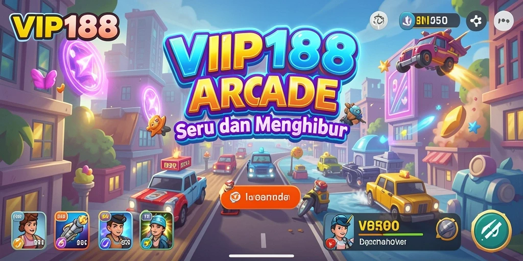Tampilan gameplay menarik dari VIP188 dengan aksi Arcade seru.